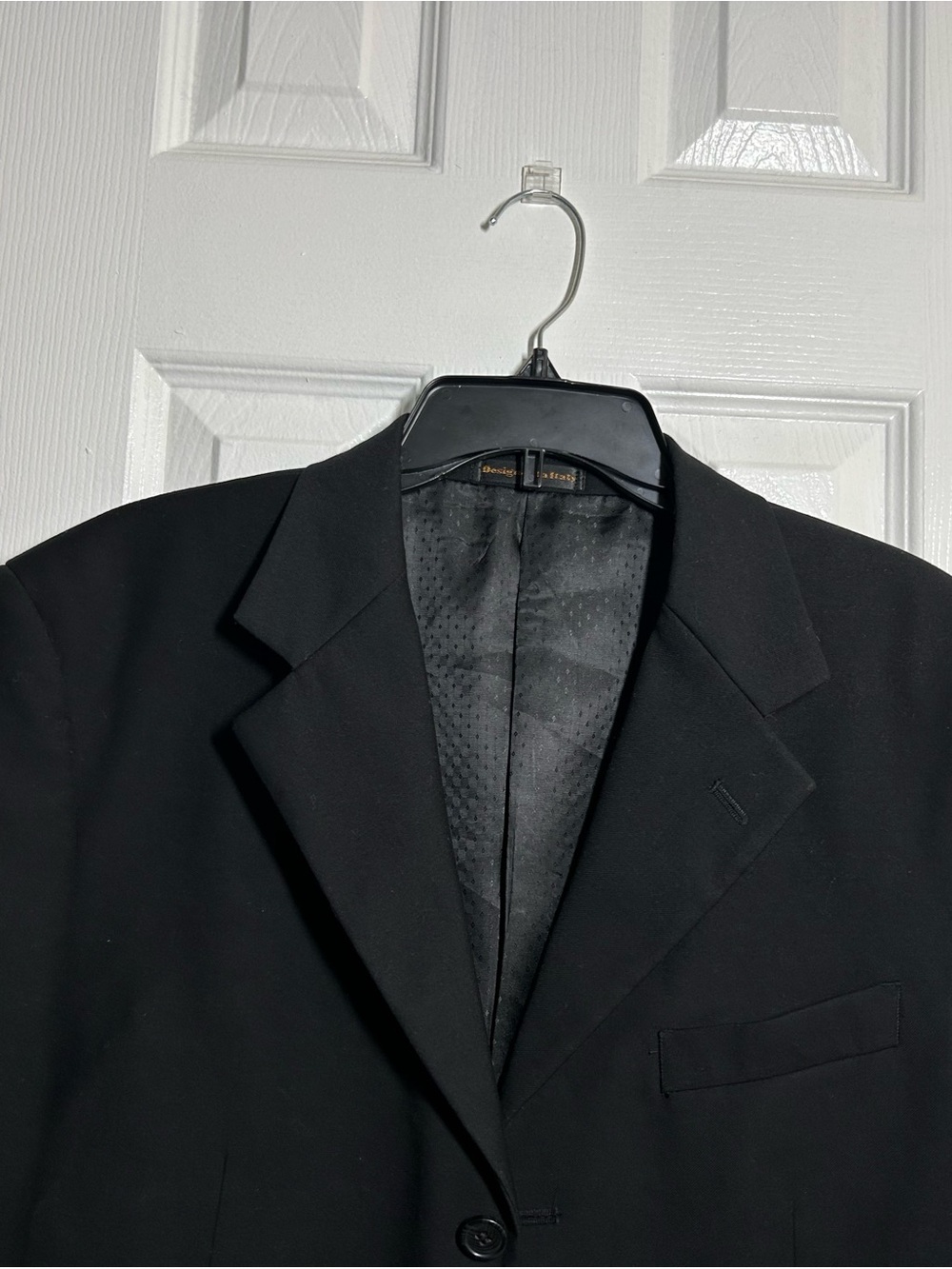 Vinci Black 3 Button Blazer Sport Coat Men’s Formal Suit Jacket Classic Tailored - Picture 3 of 16